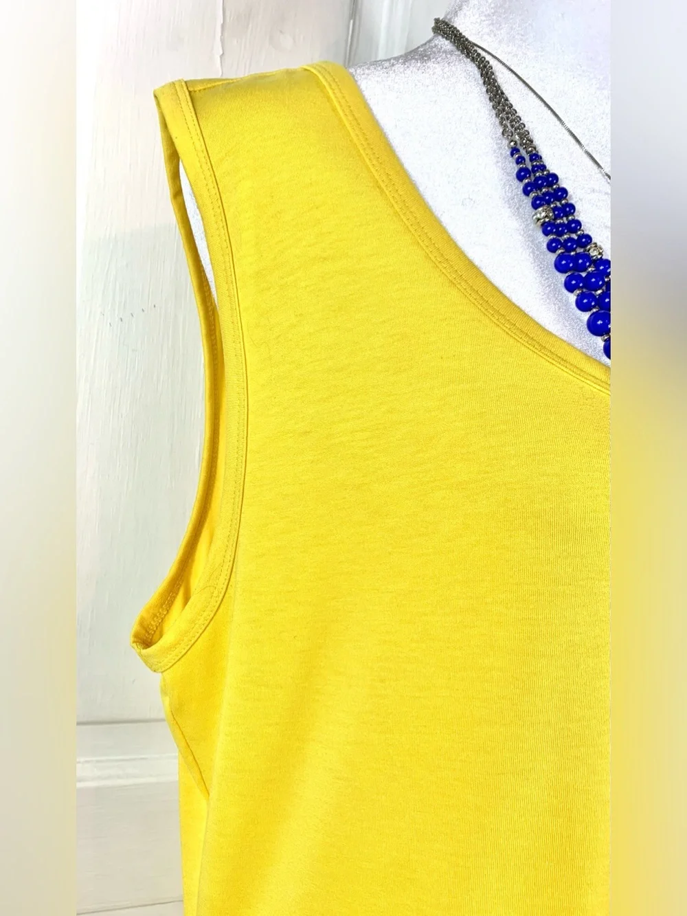 LuLaRoe Nicki Sleeveless Dress - Yellow - Pockets - 2XL - Sundress - Picture 3 of 11